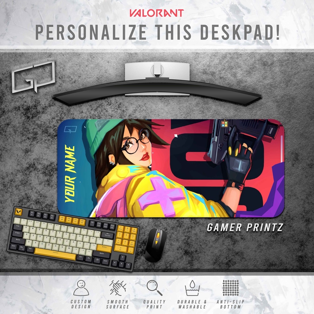 Personalized Valorant Killjoy Gaming Desk Pad Mouse Pad By Gamer