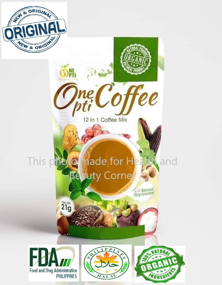 Original One Opti Coffee In With Stevia Spirulina Sachets