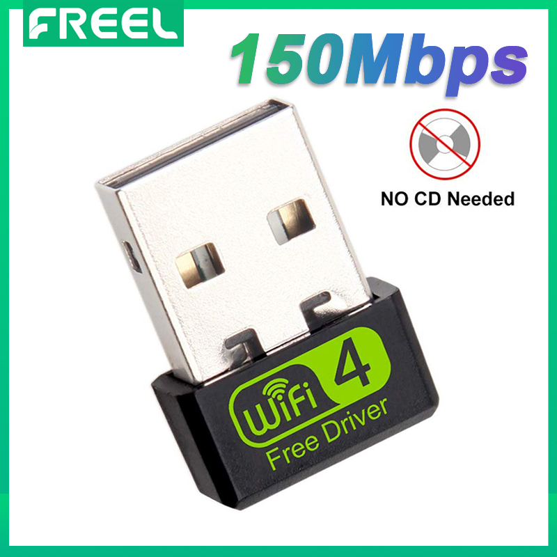 FREEL 150Mbps Mini Wifi Adapter USB Free Driver Wi Fi Dongle Network