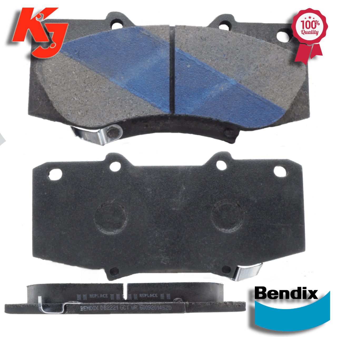 BENDIX DISC BRAKE PADS DB2221 GCT FRONT SET TOYOTA FORTUNER HILUX