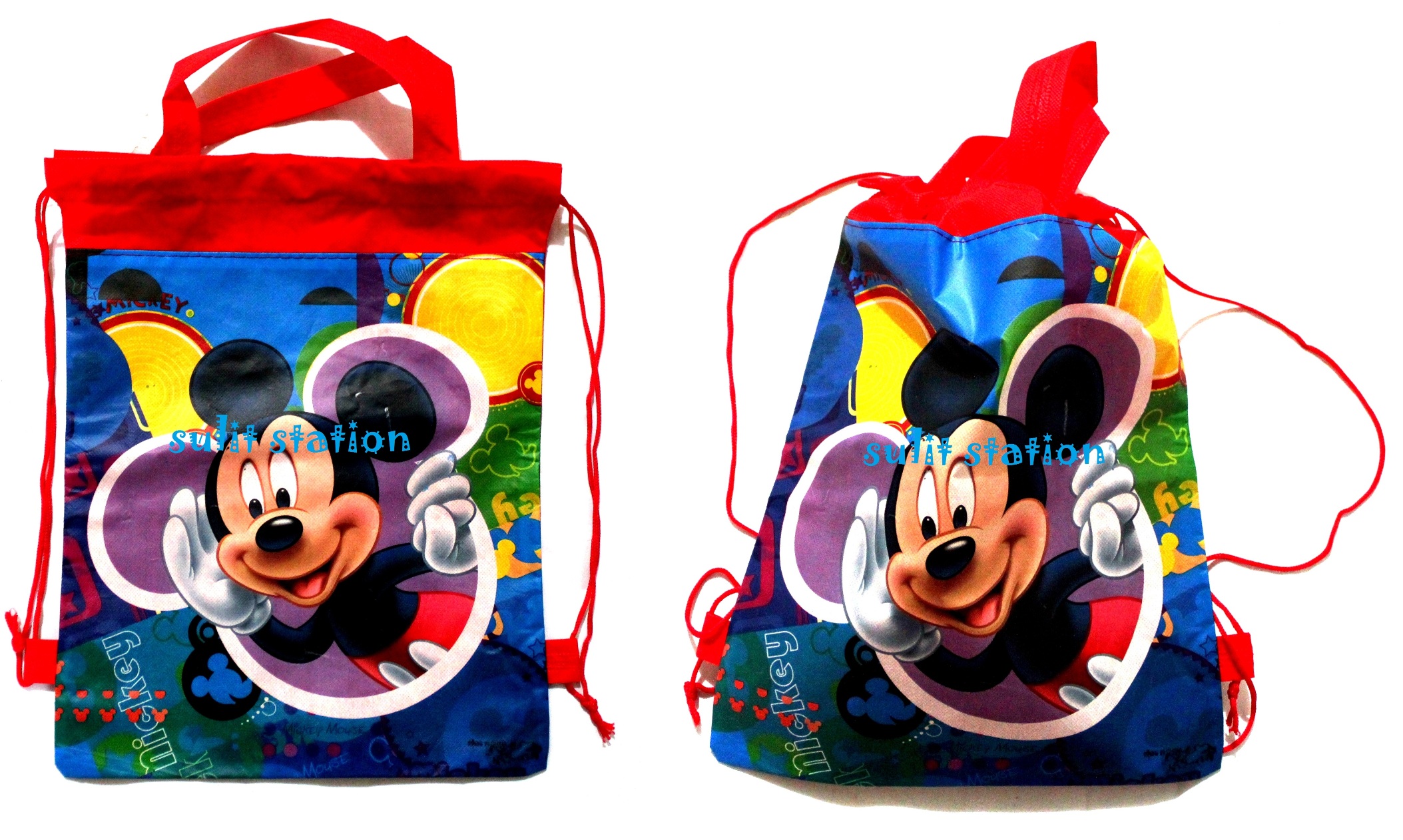 Pcs Mickey Rat Mouse Themed Birthday Party Drawstring Eco Draw String