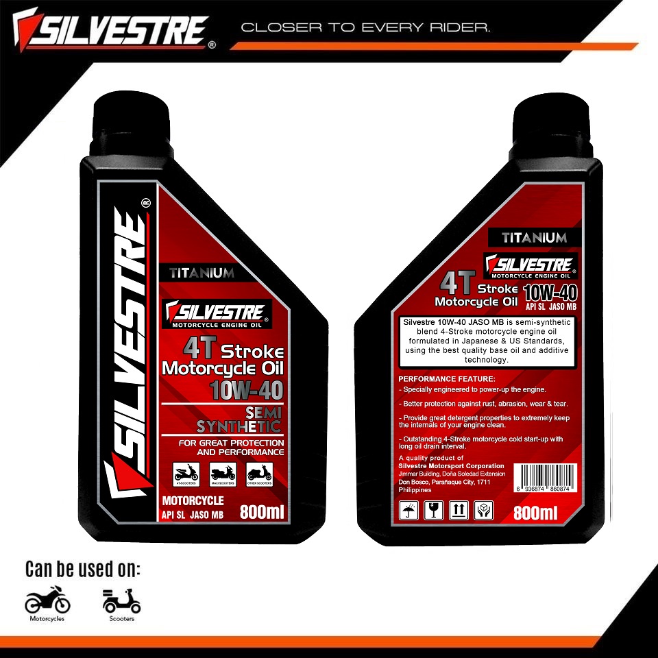 Ready Stock Silvestre Engine Oil Ml W Semi Synthetic