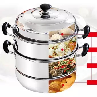 Stainless Steel Steamer Cookware Multi Functional Layers Cm Lazada Ph