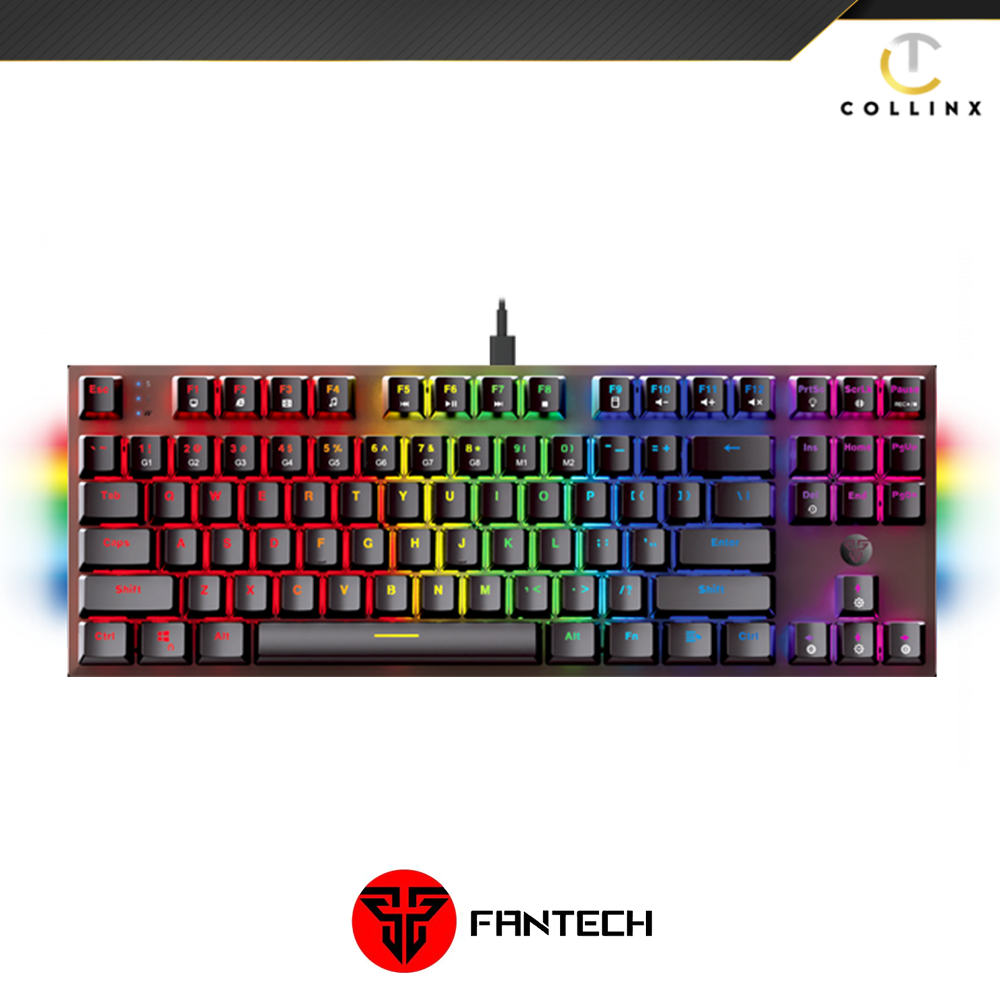 Fantech MaxFit 87 MK856 Black RGB Mechanical Keyboard Anti Ghosting