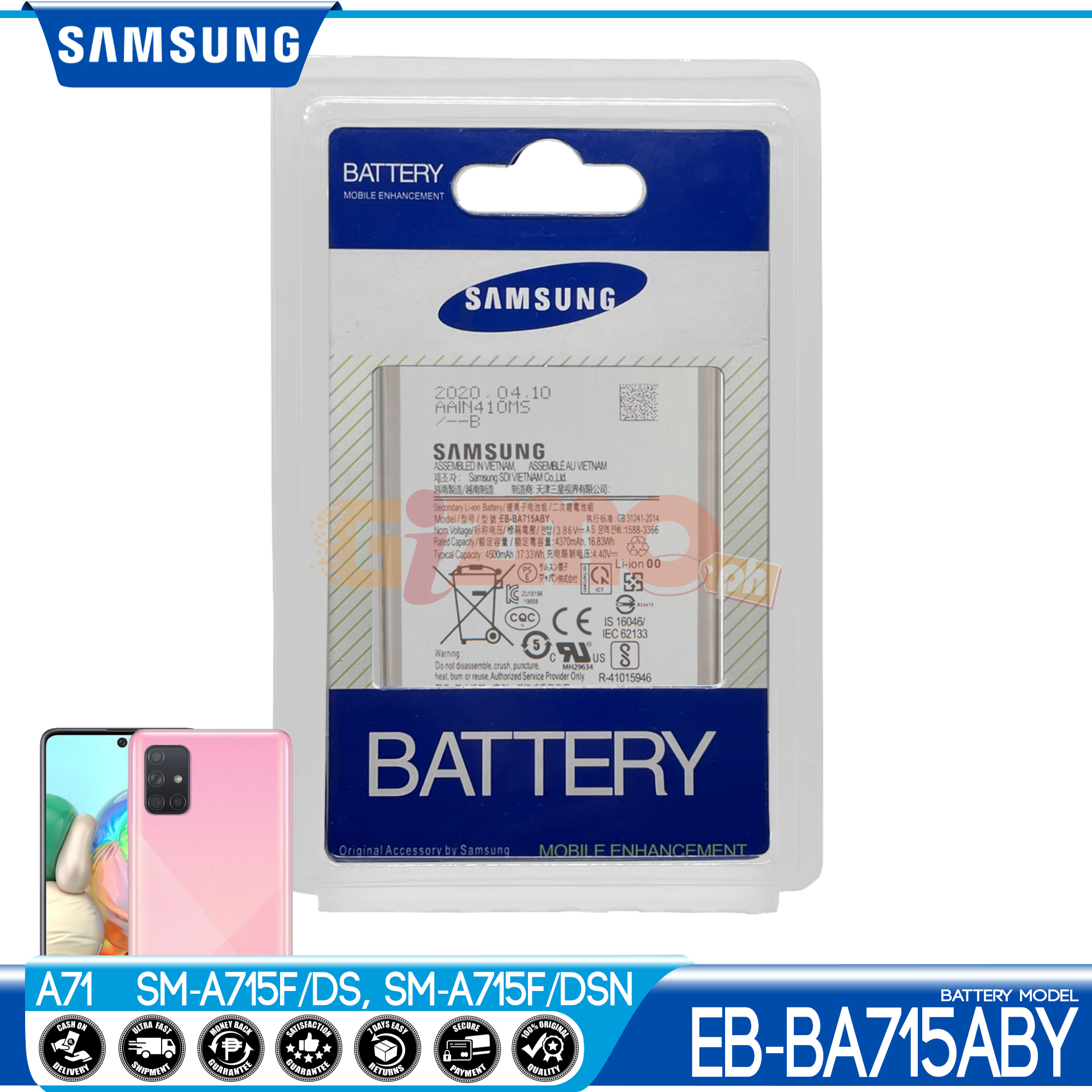 Eb Ba Aby Model Battery For Samsung Galaxy A Sm A F Ds High