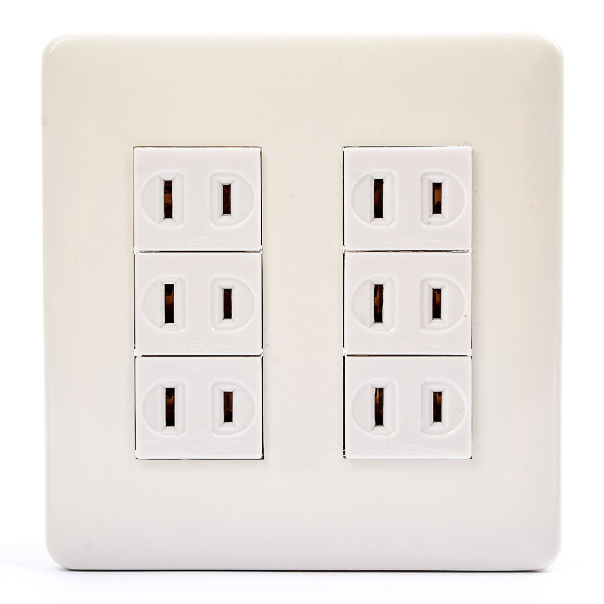 Surer 1380 D 6 Gang Outlet Flush Type With Utility Box DIY Series