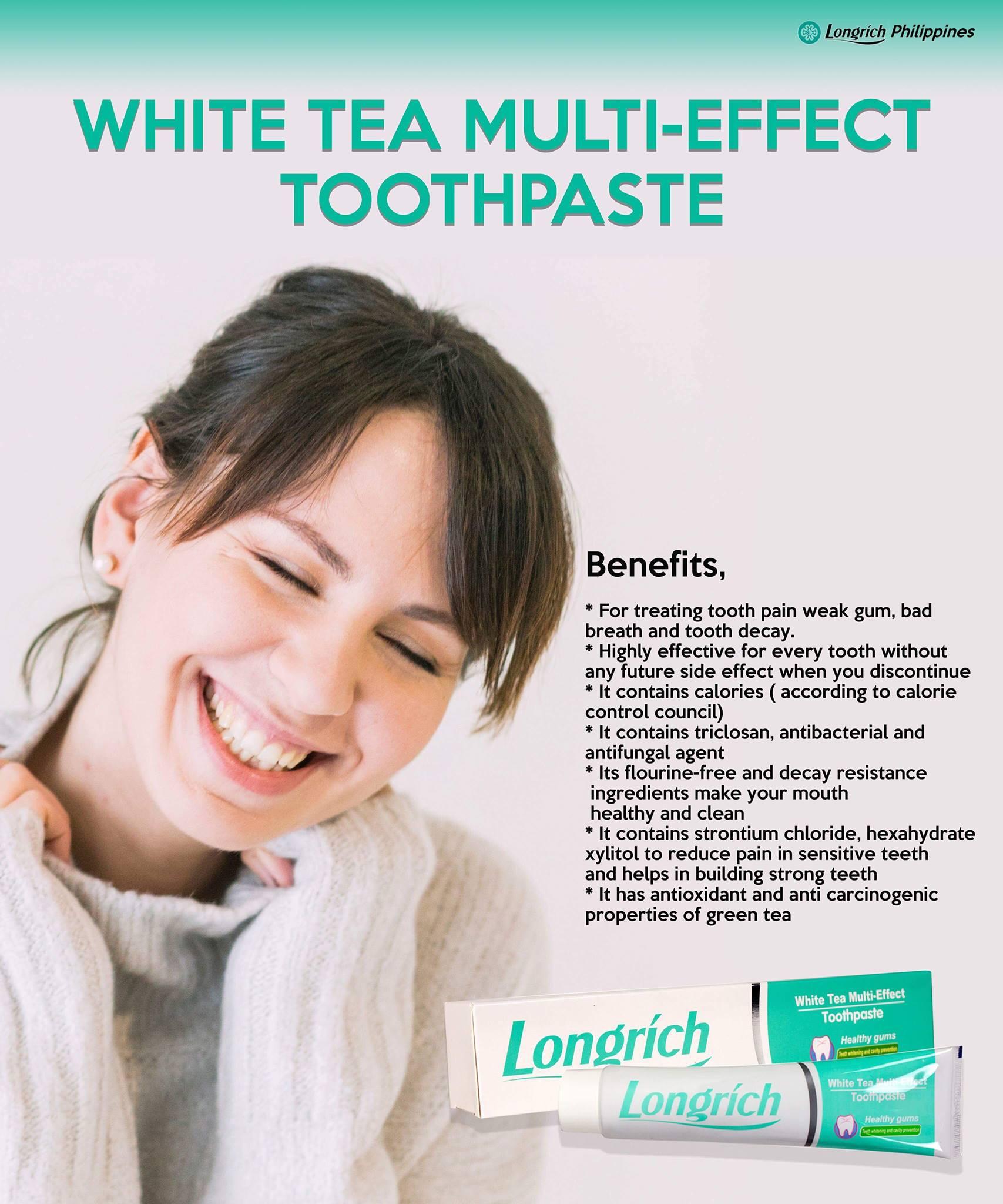 Longrich White Tea Multi Effect Toothpaste Grams Review And Price