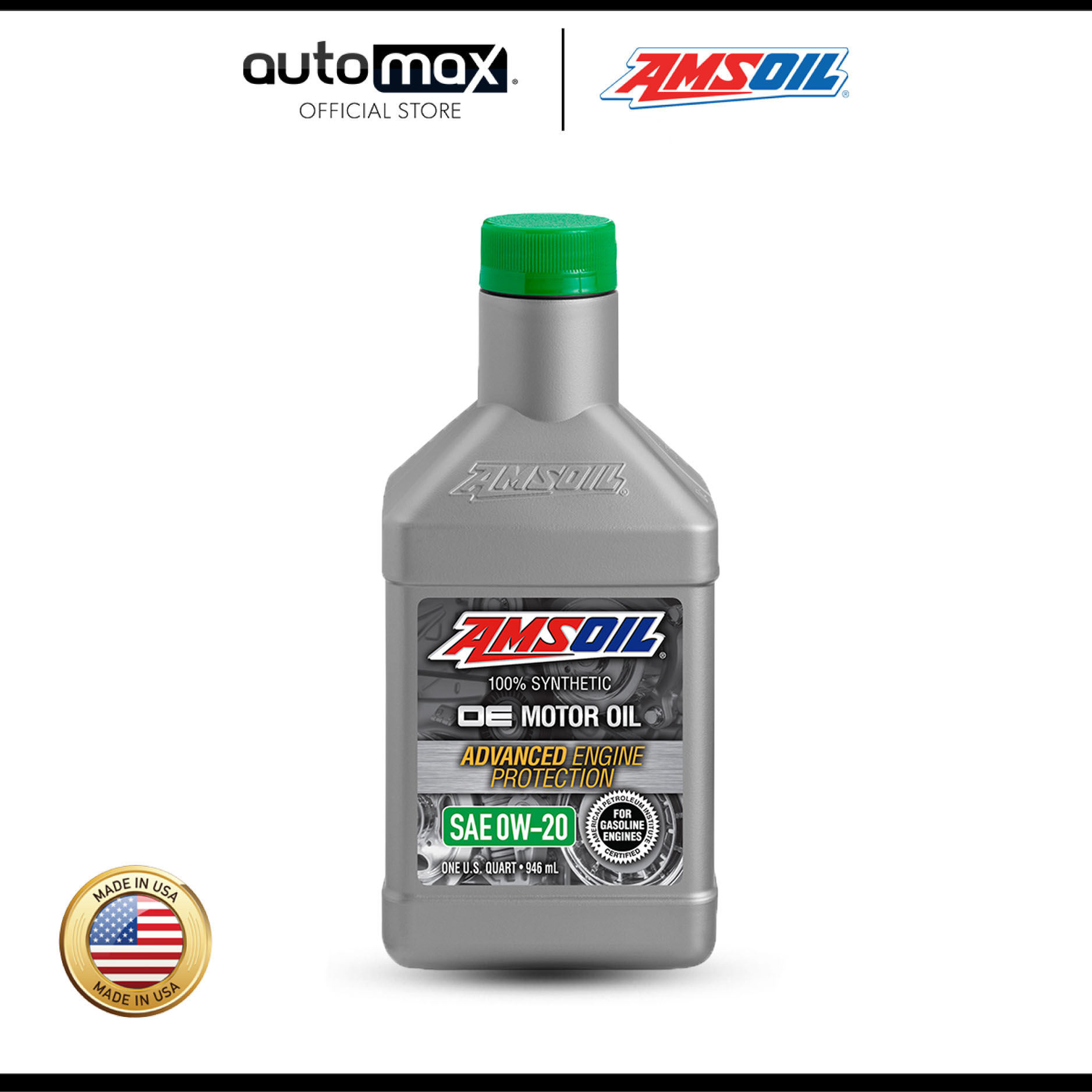 AMSOIL Gasoline OE Series Fully Synthetic Engine Oil 0W20 5W30 5W40