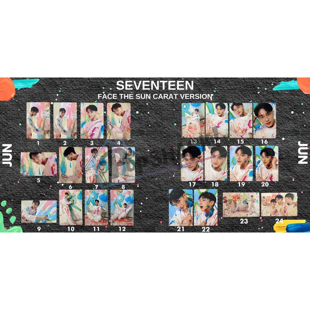 SEVENTEEN SVT Face The Sun Carat Version Official Booklet Photocard