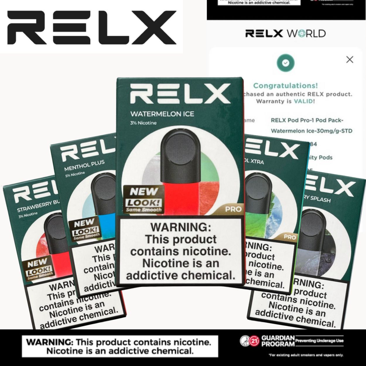 Relx Pod For Infinity Essential Device New Packaging Original