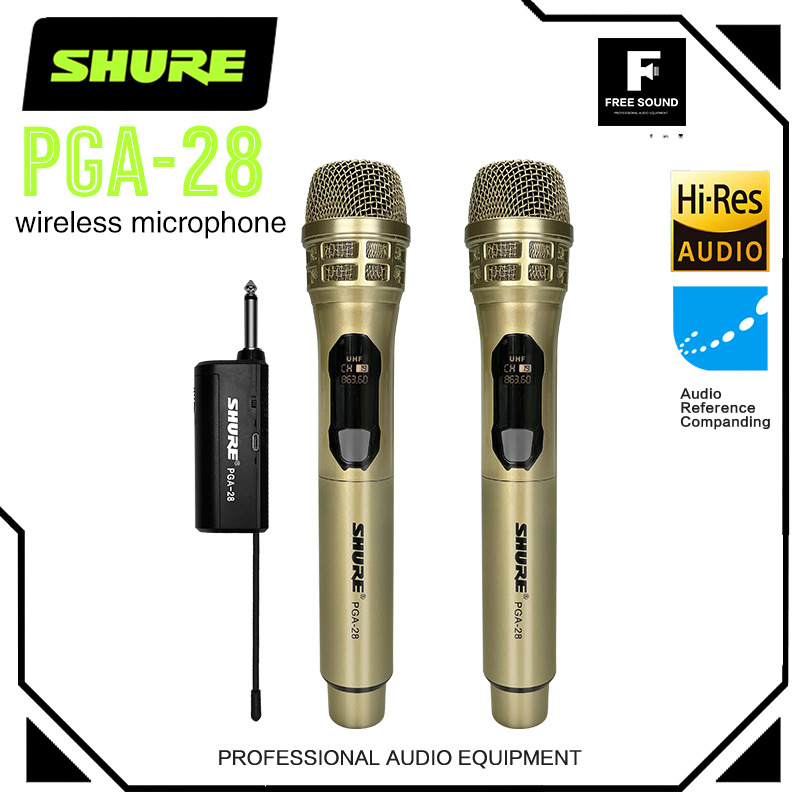 SHURE HPG 100 PGA 28 Wireless Microphone UHF Dual Handheld Microphone