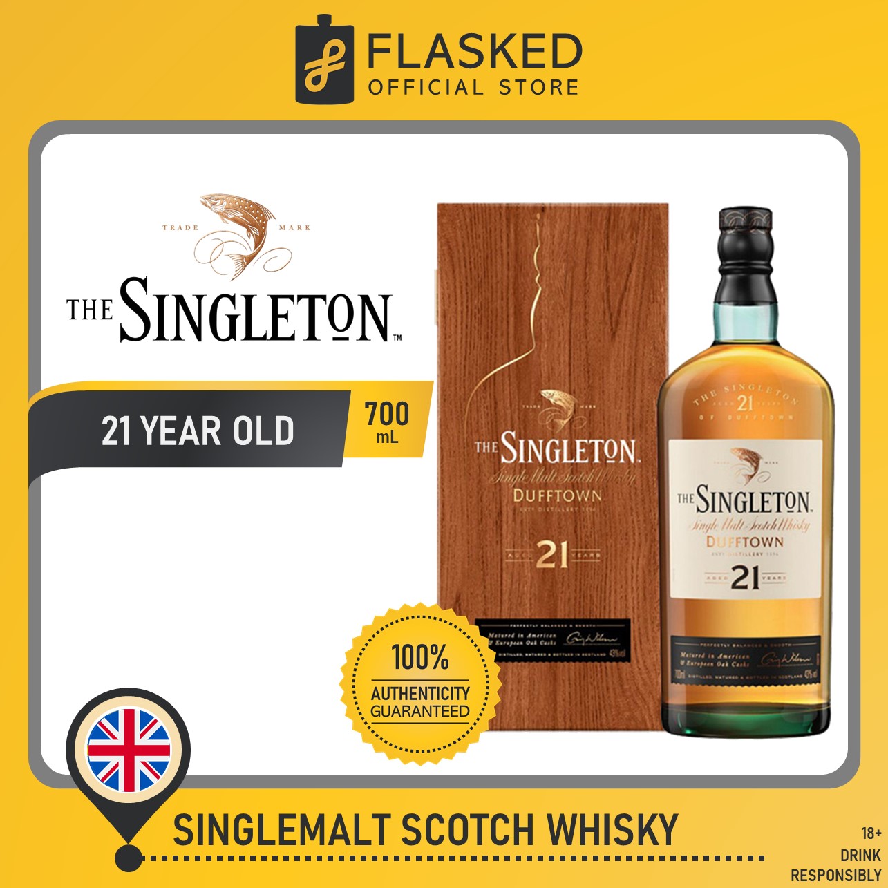 The Singleton Of Dufftown Year Old Single Malt Scotch Whisky Ml