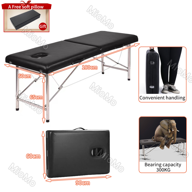 Portable Folding Massage Bed Sturdy Comfortable Beauty Bed Spa Facial