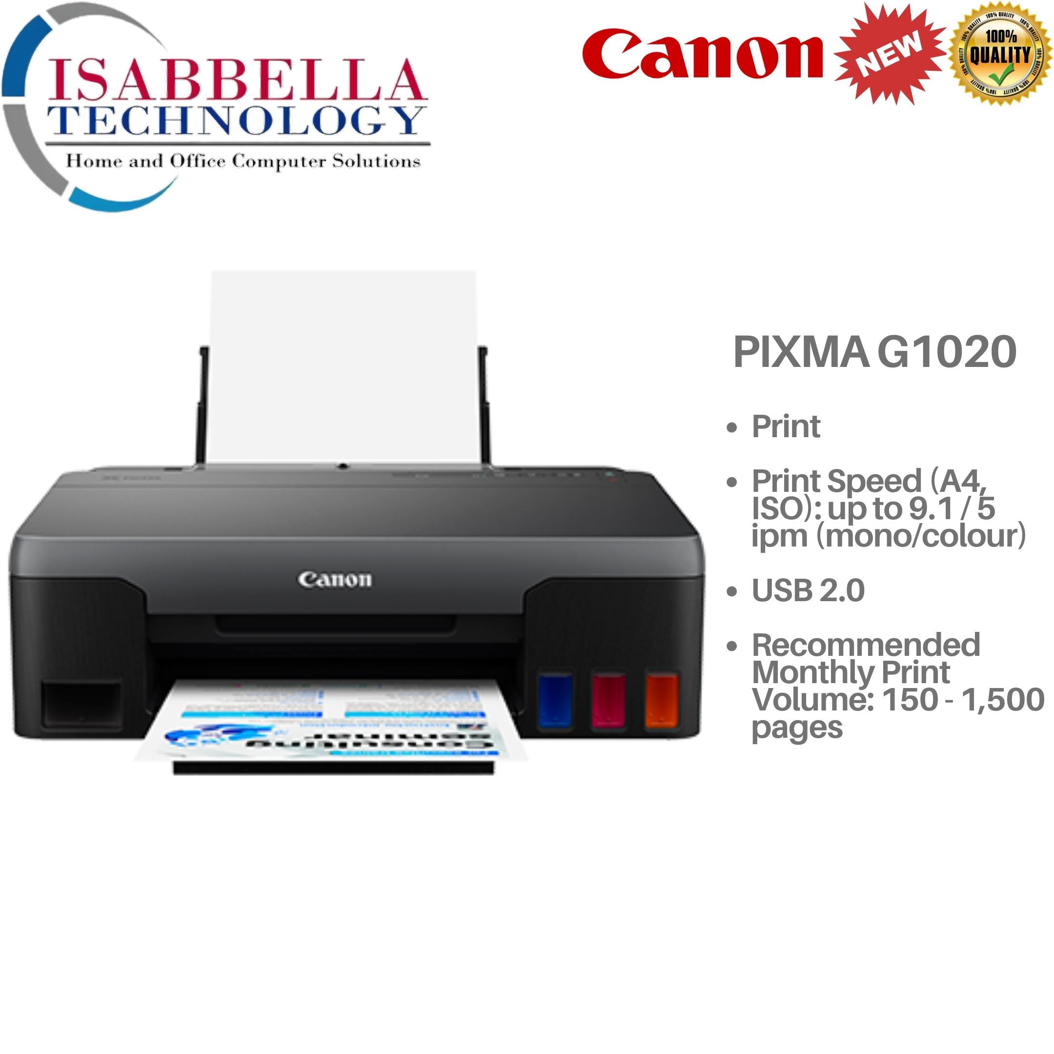 CANON PIXMA INK EFFICIENT G1020 PRINTER CISS Lazada PH