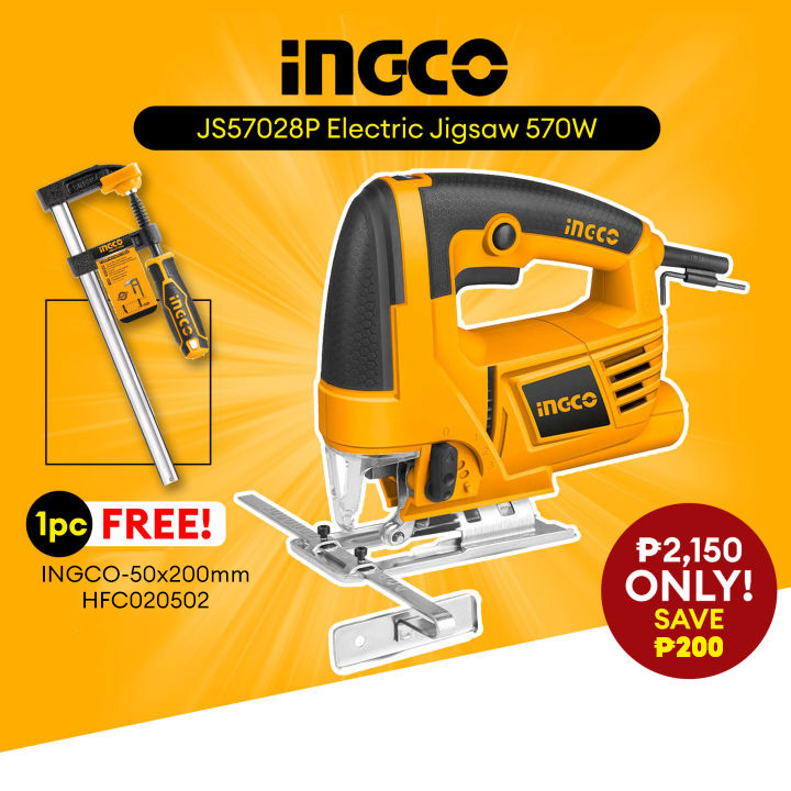 Ingco JS57028P Industrial Electric Jigsaw Jig Saw 570W With 3pcs Blades