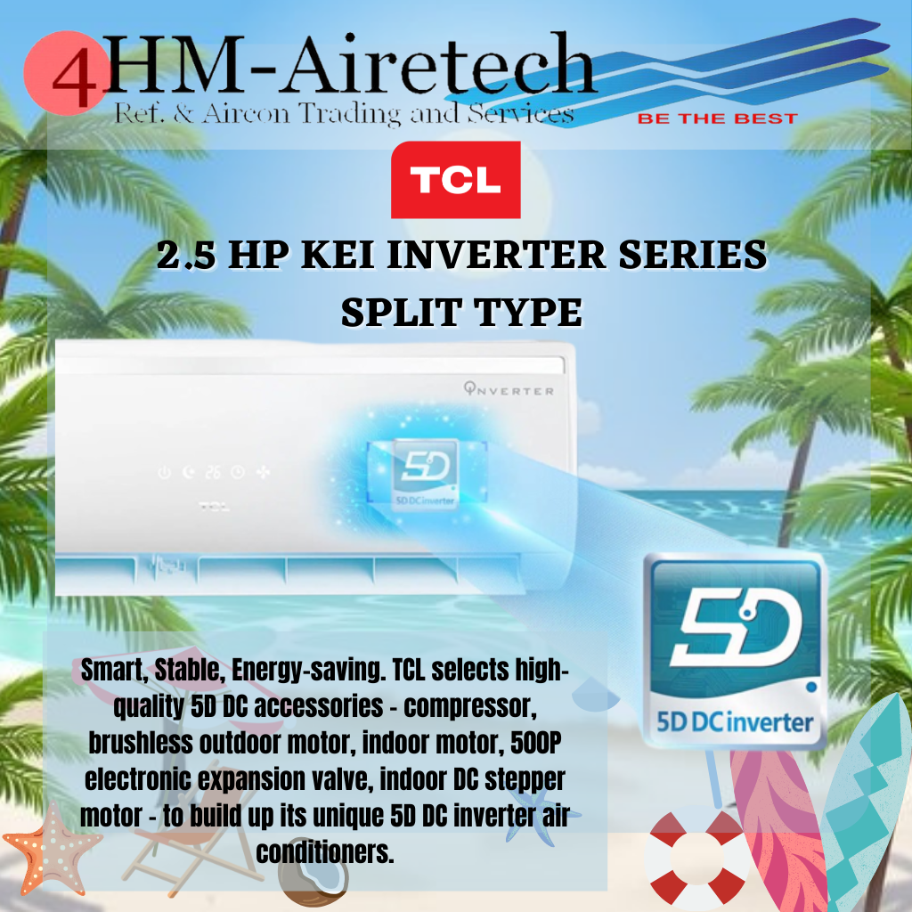 Hm Tcl Aircon Hp Ke Series Split Wall Mounted Type Inverter Model