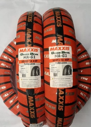 MAXXIS TIRE SET 80 80 14 AND 90 80 14 GREEN DEVIL TUBELESS Lazada PH