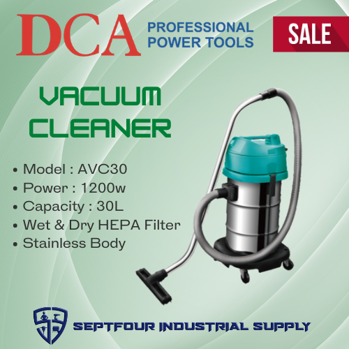 DCA 30Liters 1200w Wet Dry Vacuum Cleaner AVC30 Lazada PH