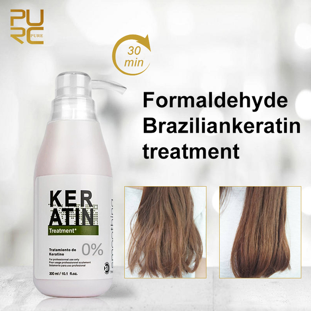 Purc Brazilian Keratin Hair Treatment Curly Hair Straightening