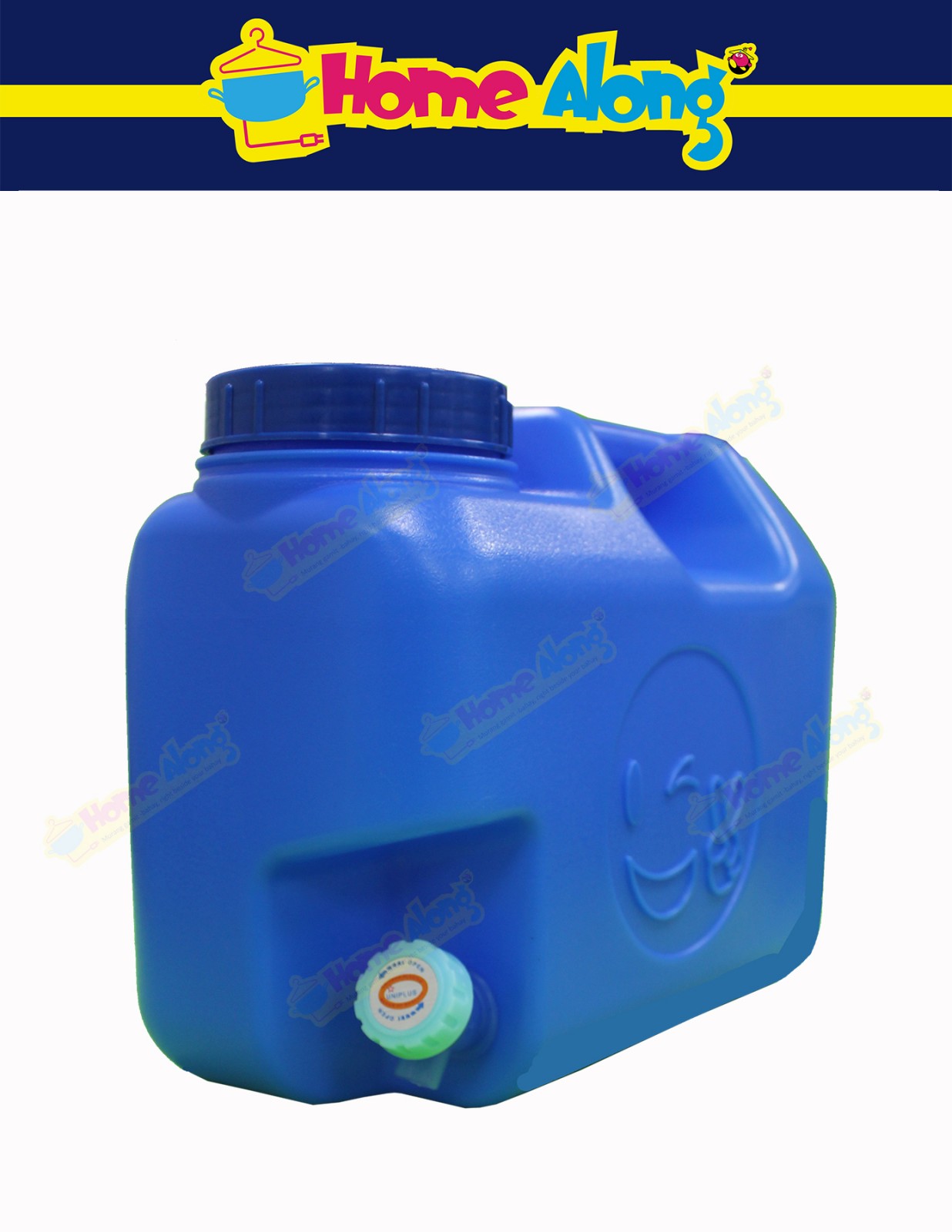 2 5 Gallon Blue Water Container With Faucet Lightweight And Compact