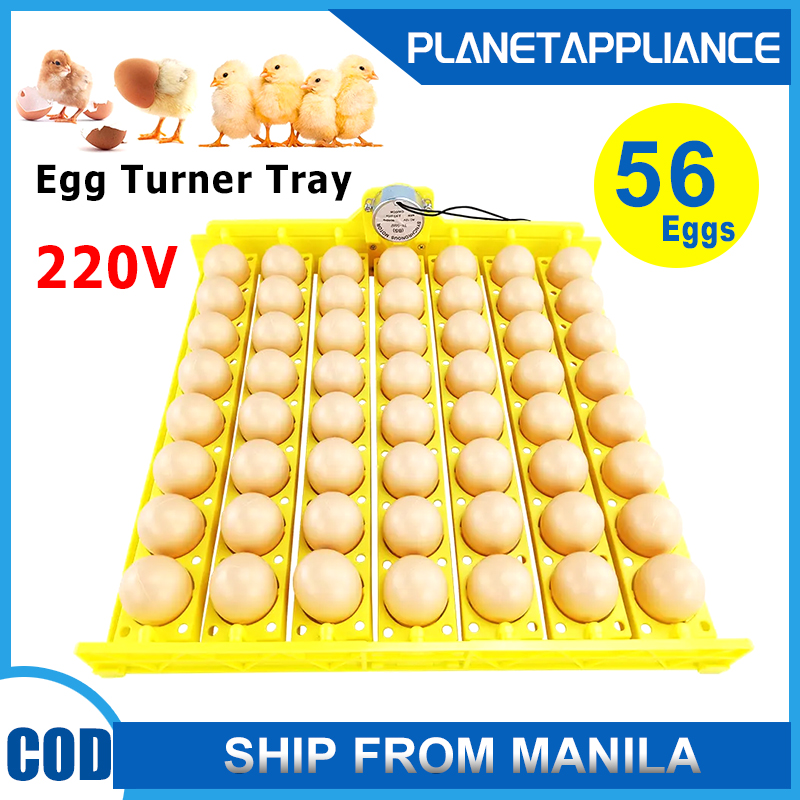 Automatic Turner Egg Tray Capacity 56 Duck Chicken Eggs Incubator Trays