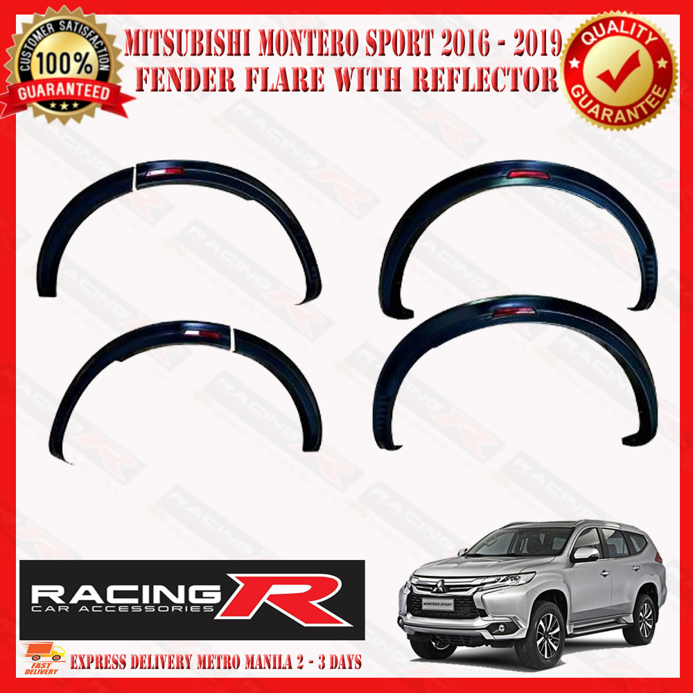 Mitsubishi Montero Sports Slim Fender Flares With Red