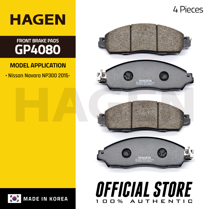 Hagen By Hi Q Ceramic Brake Pads For Nissan Navara Np Terra Gp