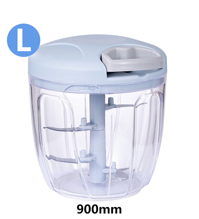 Manual Food Chopper Mini Food Processor 500ml 900ml With Rope Pounding