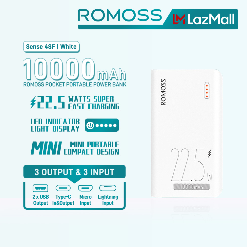 Romoss Sense Sf Mah Mini Portable Power Bank Scp W Pd W Super