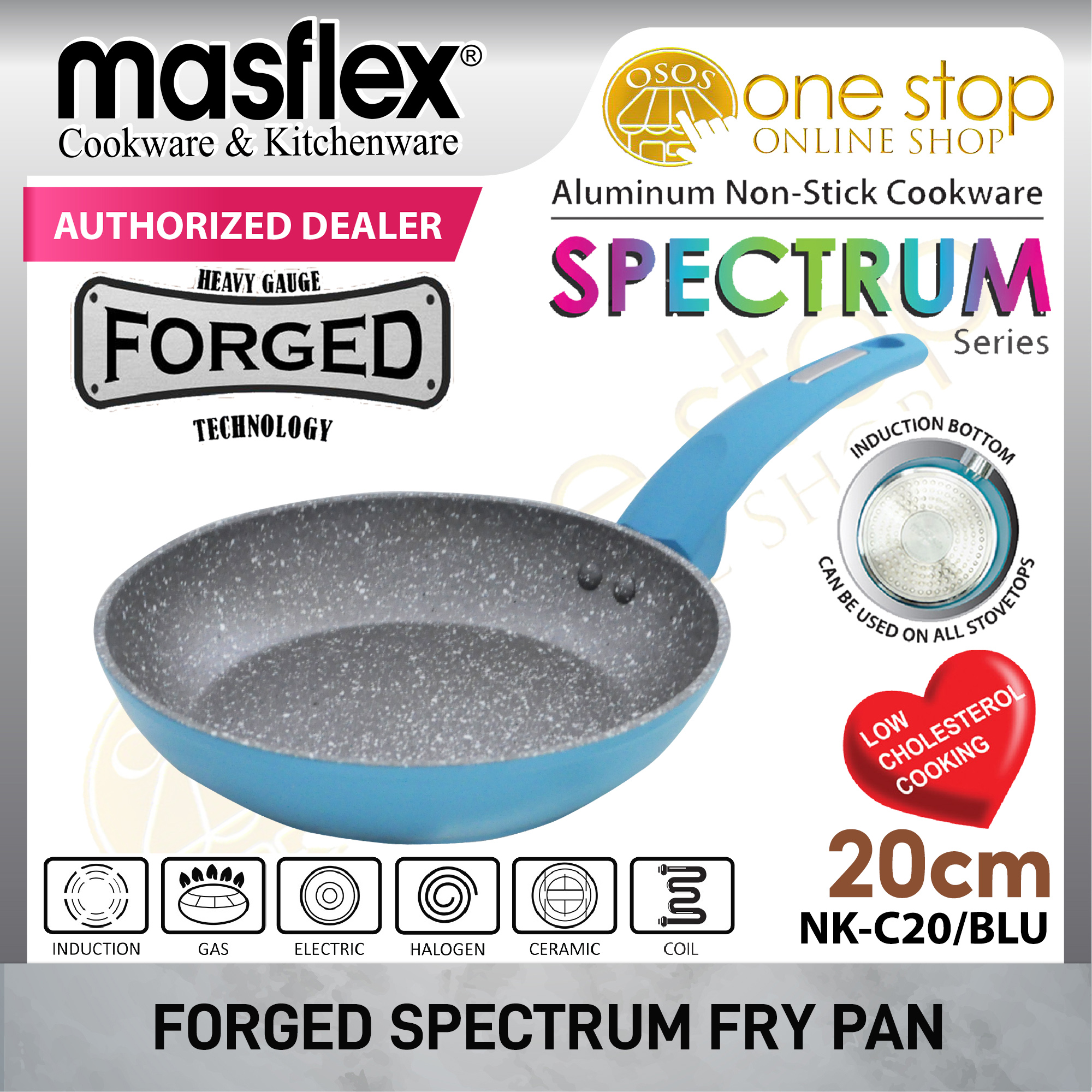 Masflex Original Spectrum Aluminum Non Stick Induction Fry Pan Cm