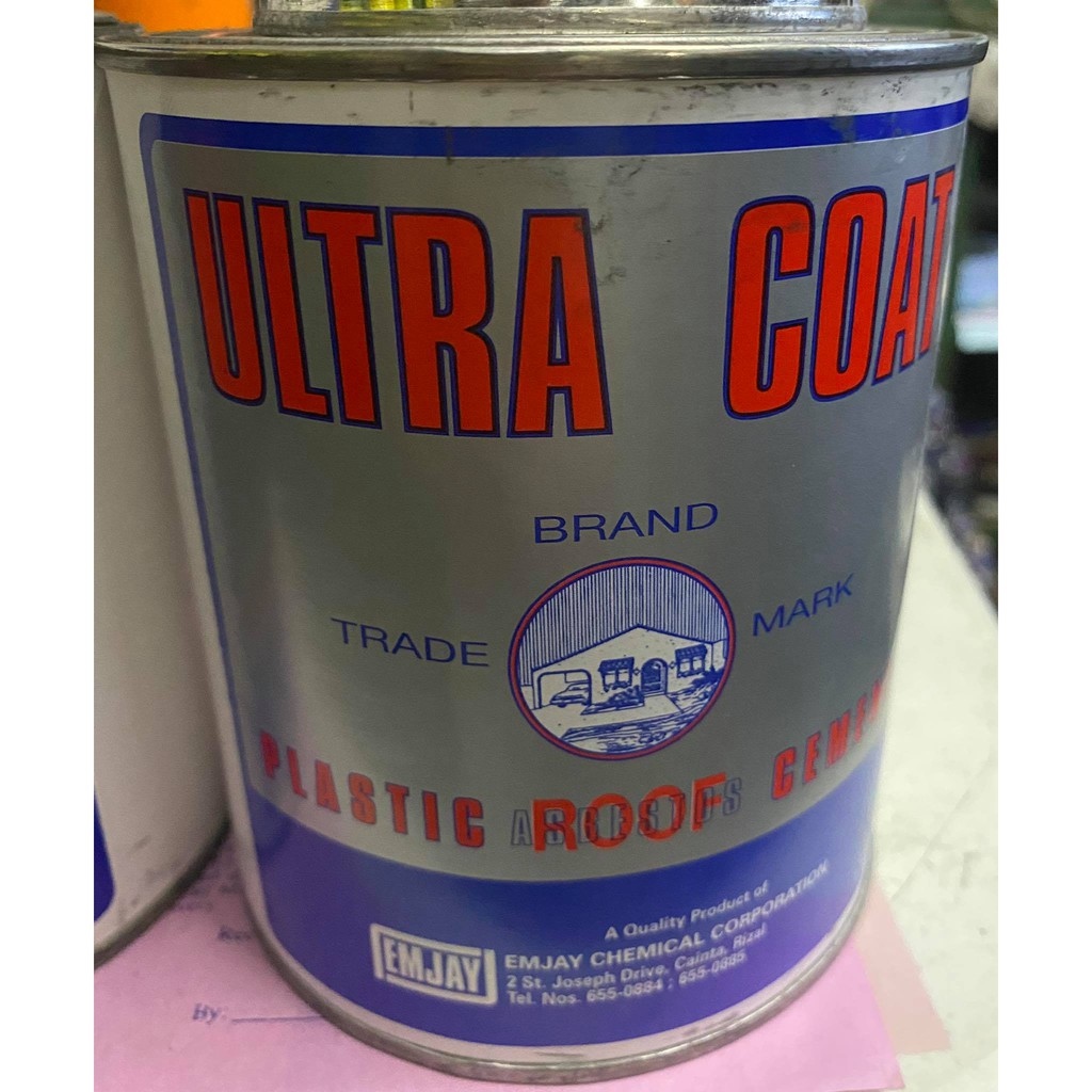 Ultra Coat Black Coal Tar Plastic Roof Cement Super Fine Waterproofing