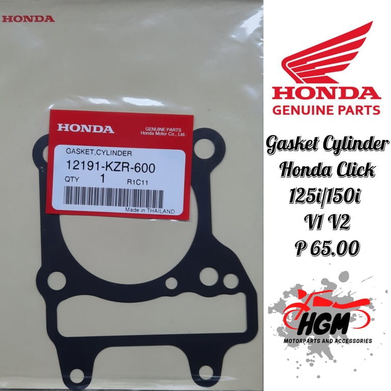 GASKET CYLINDER ORIGINAL HONDA CLICK 125i 150i V1 V2 12191 KZR 600