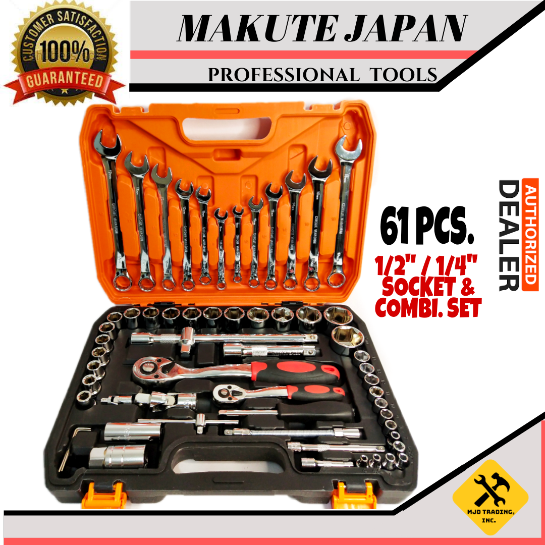 MAKUTE JAPAN 61 PCS 1 2 1 4 DR SOCKET SET 6 POINTS Lazada PH