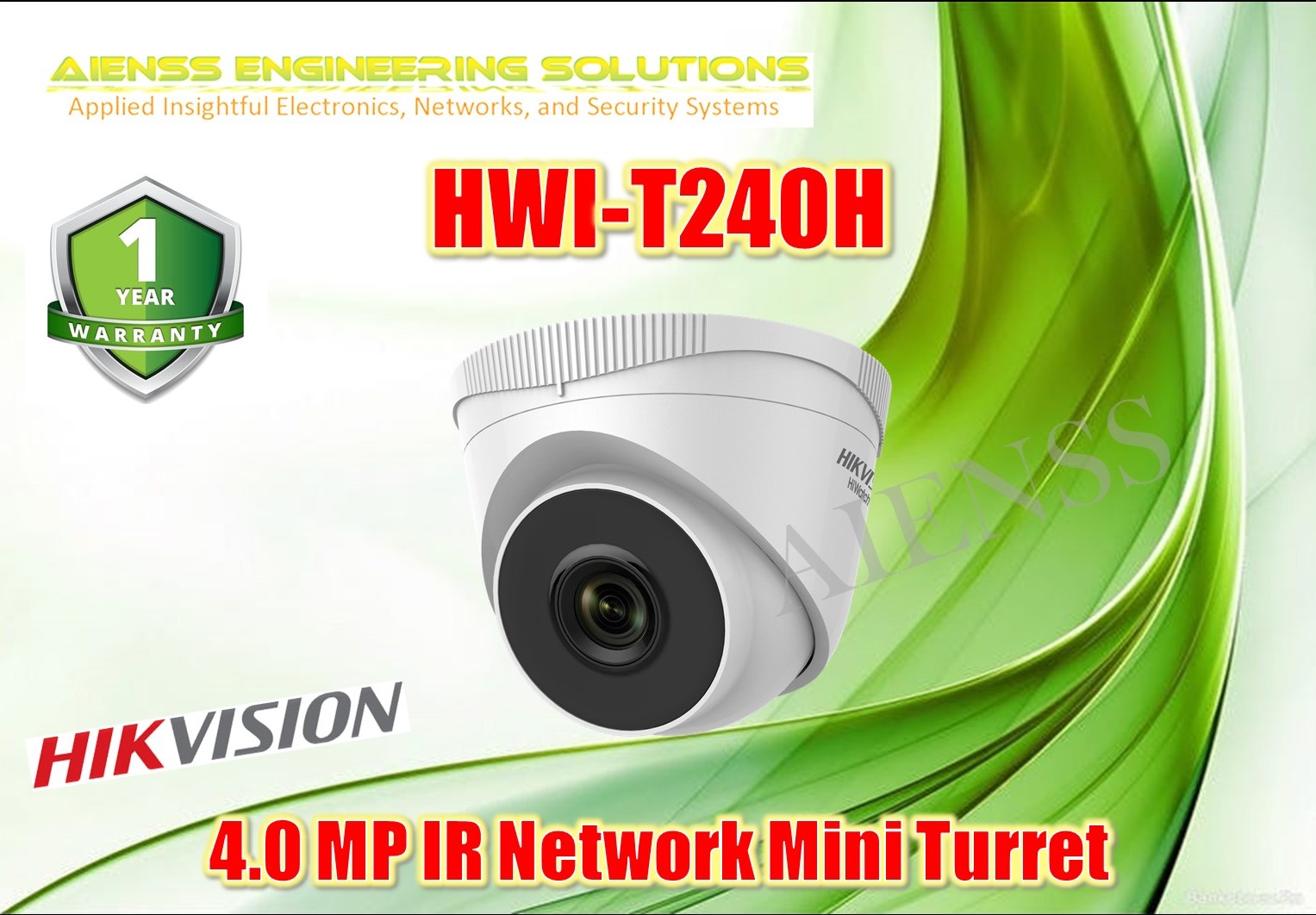 Hwi T H Hiwatch Hikvision Mp Ir Network Mini Bullet Cctv Camera