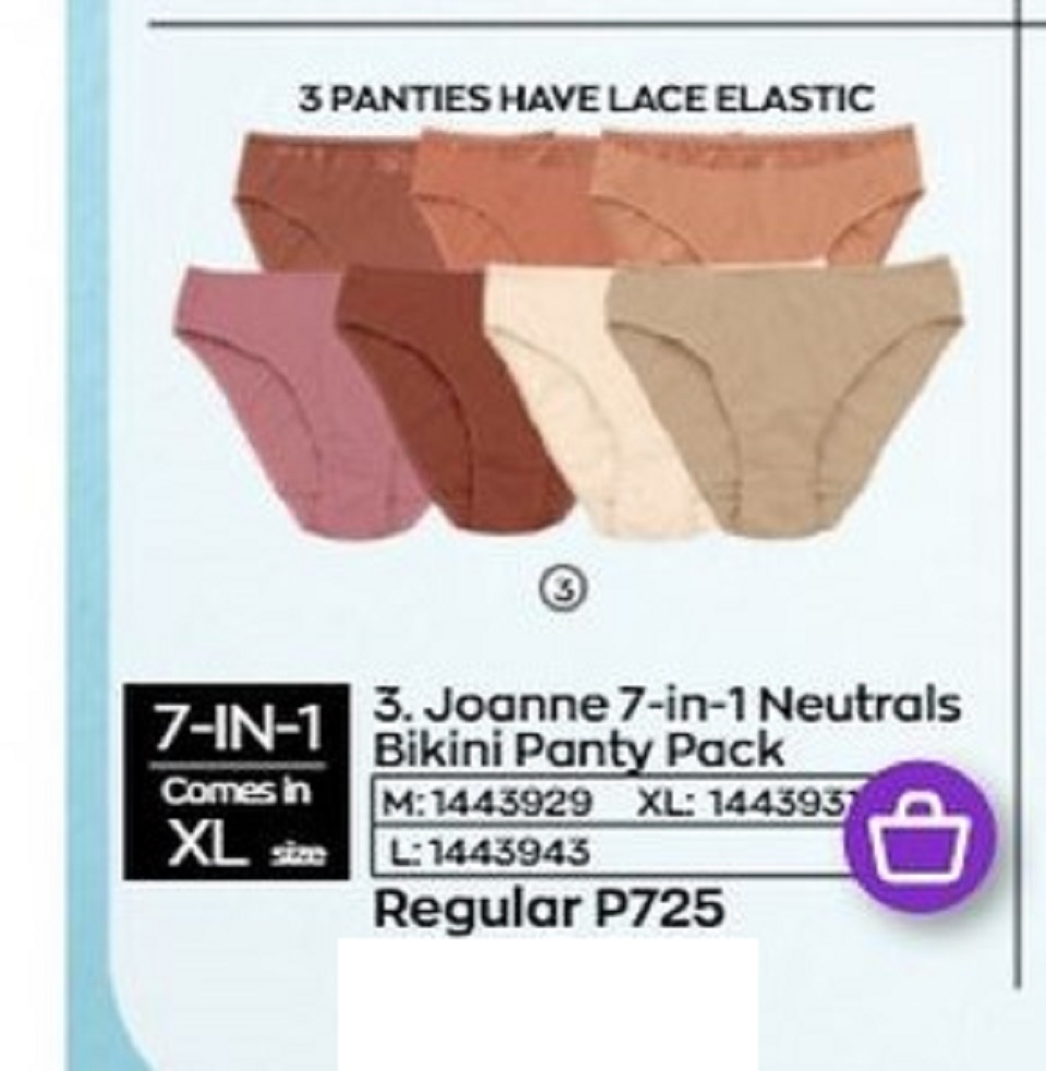 Avon Joanne 7 In 1 Neutral Bikini Panty Lazada PH