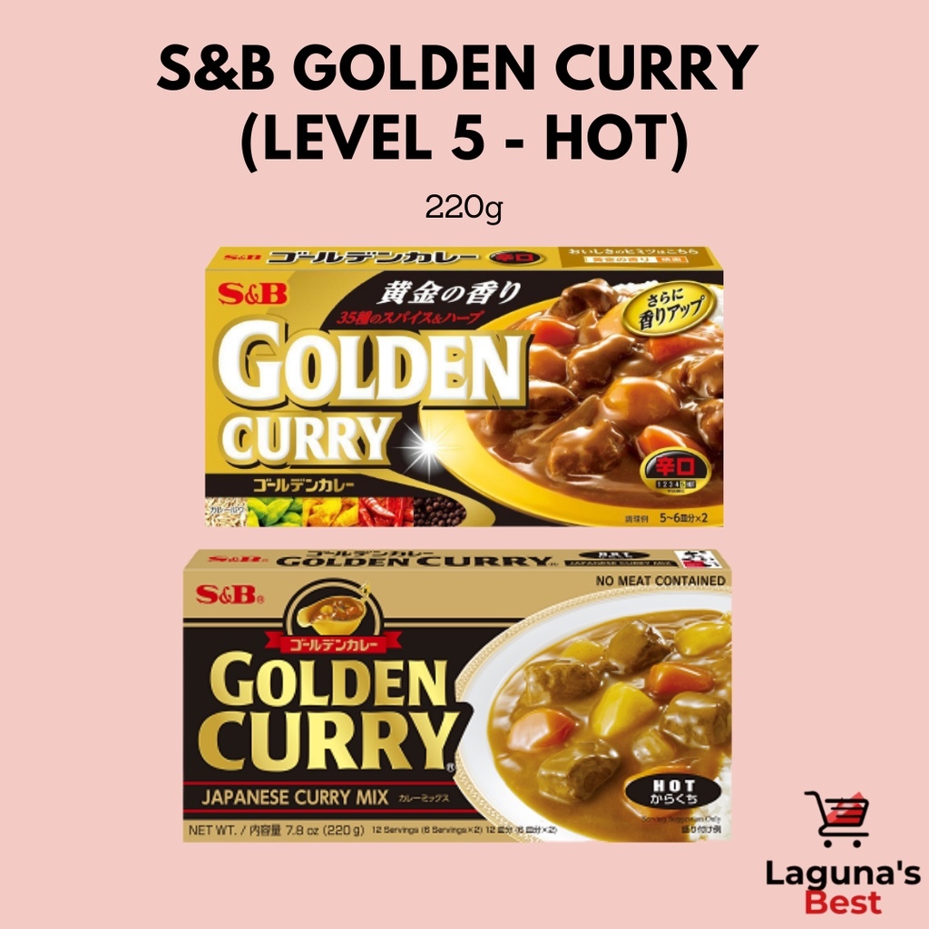 S B Golden Curry Mix G Level Mild Level Medium Hot Level Hot Golden Hayashi Rice