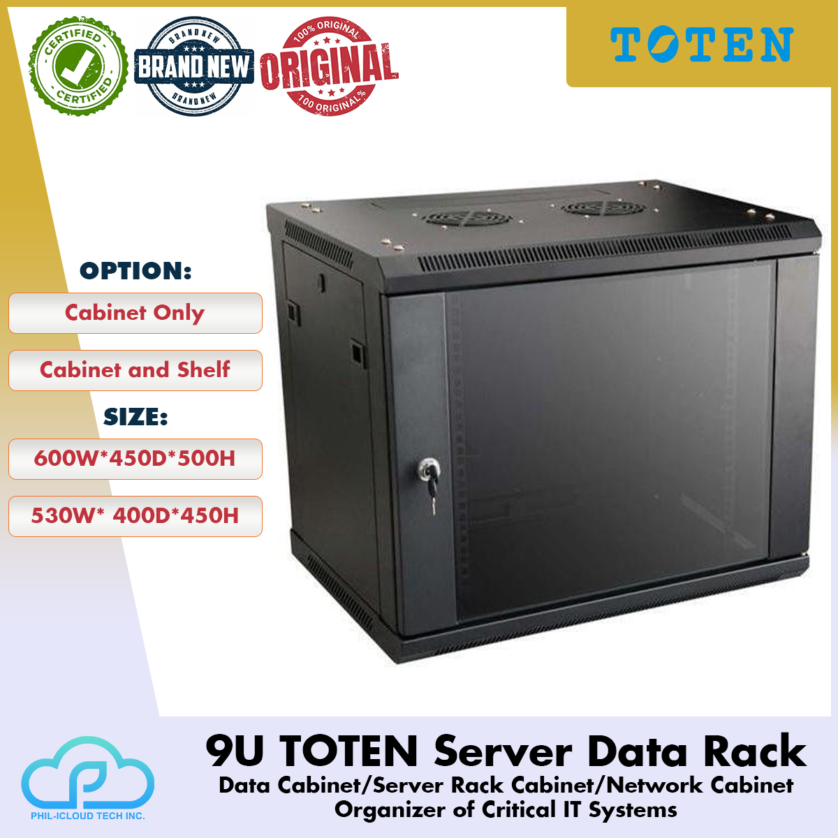 U Toten Data Server Rack Server Data Rack Server Cabinet Data