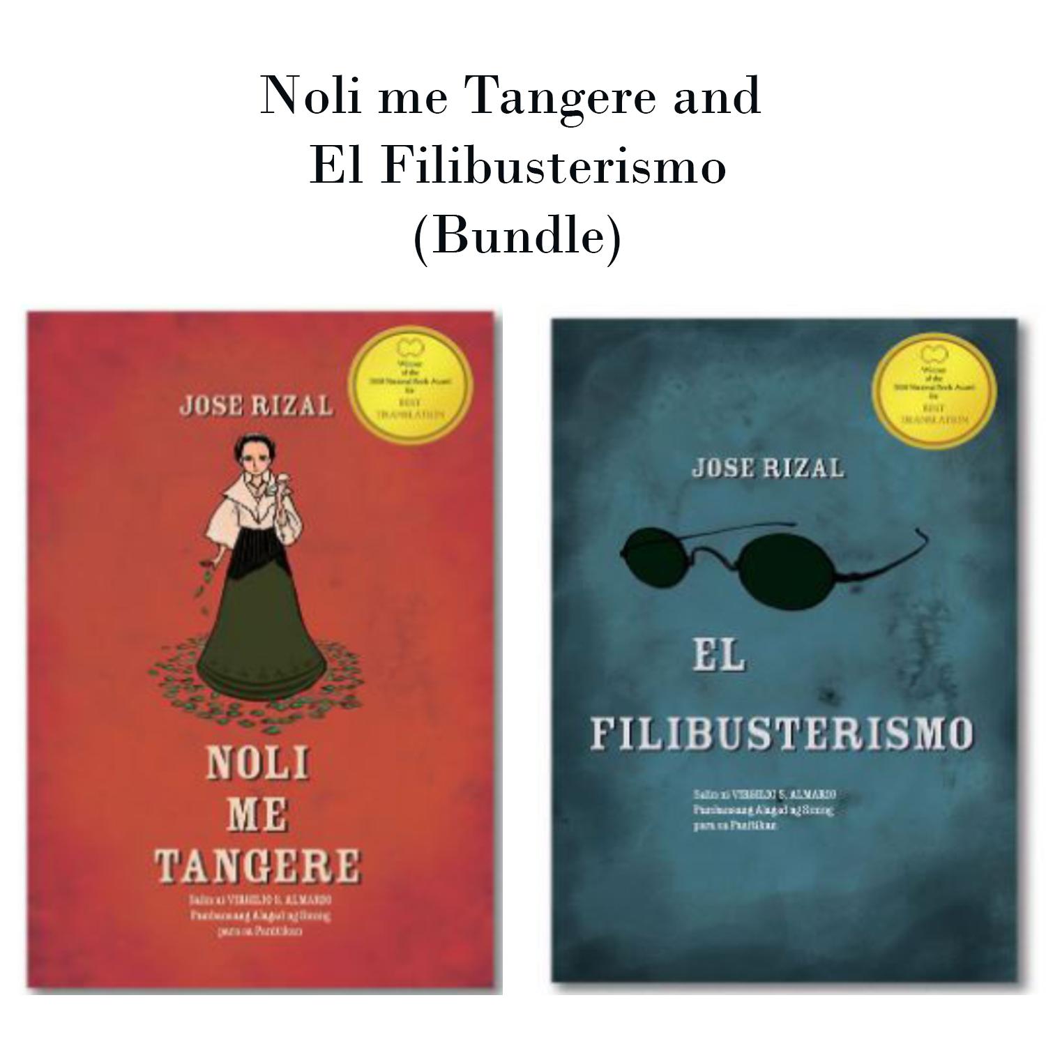 NOLI ME TANGERE AND EL FILIBUSTERISMO BOOKS BUNDLE Jose P Rizal S Novels REFERENCE FOR HIGH