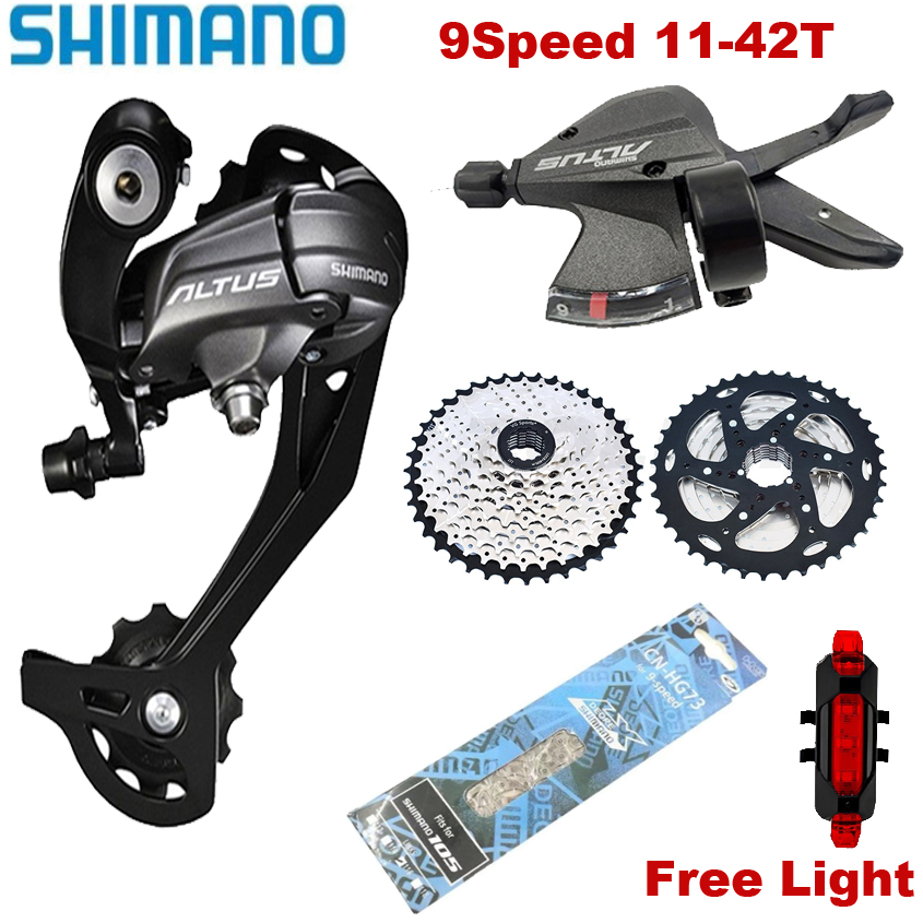 Shimano Altus M370 RD Altus 9Speed Groupset VG Cassette 36 40 42T