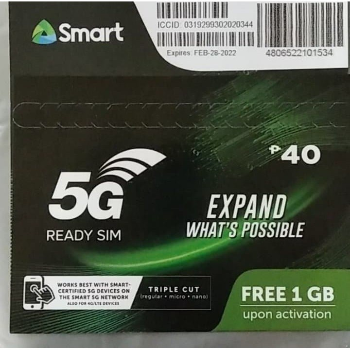 Smart Special Number G Lte Tricut Simcard Brand New Fresh Sealed