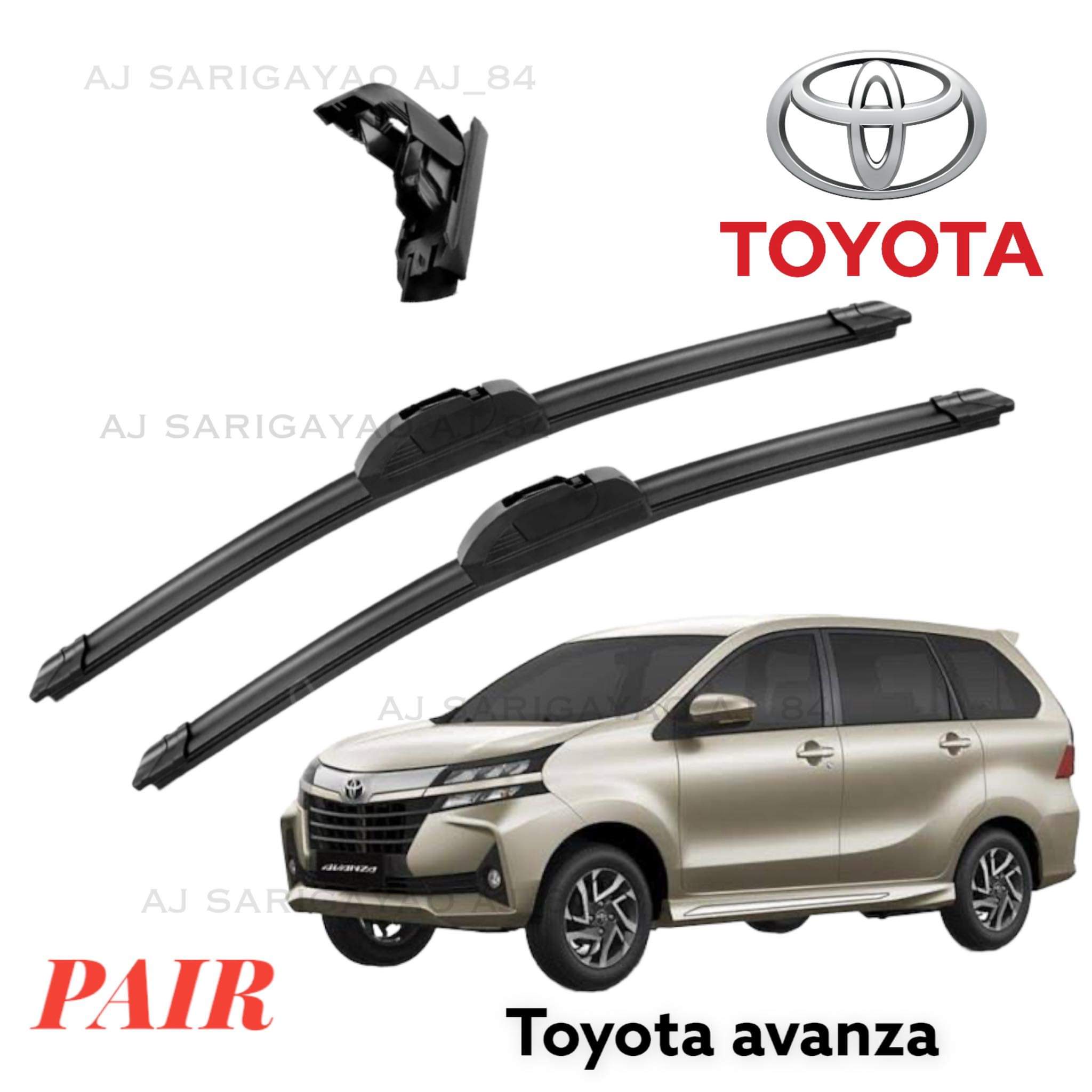 Wiper Blade Toyota Avanza Banana Type Set Pair Inches