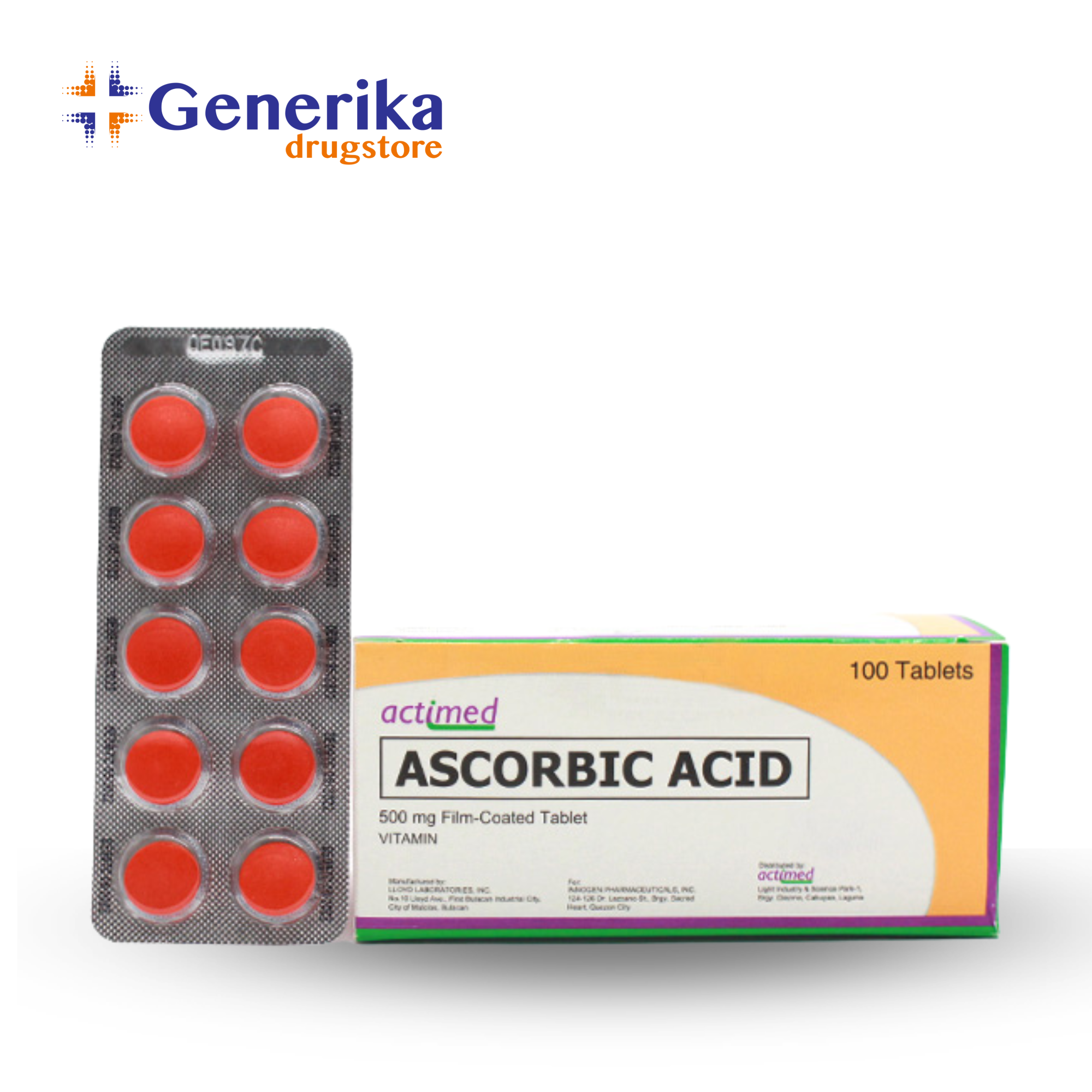 Actimed Ascorbic Acid Fc Tablet Mg Tablets Lazada Ph