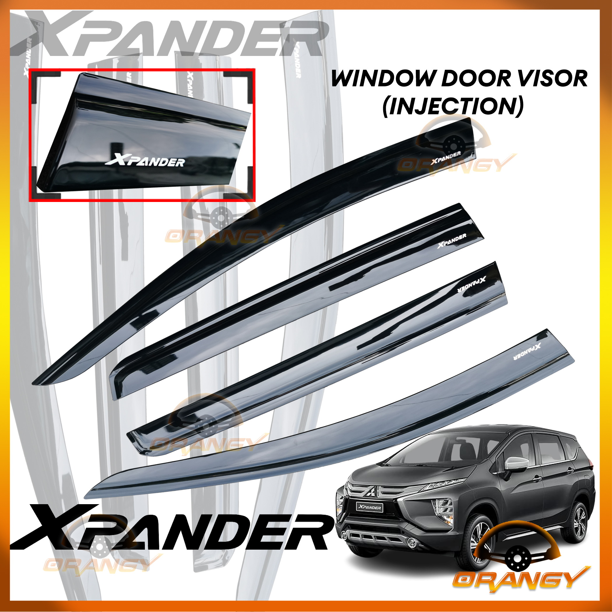 Mitsubishi Xpander Xpander Cross 2018 To 2024 Window Door Rain Visor