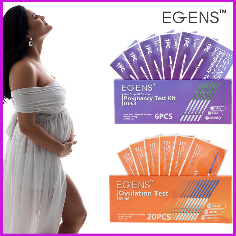 6PCS 20PCS Set EGENS 6PCS HCG Pregnancy Test Strip 20PCS LH Test