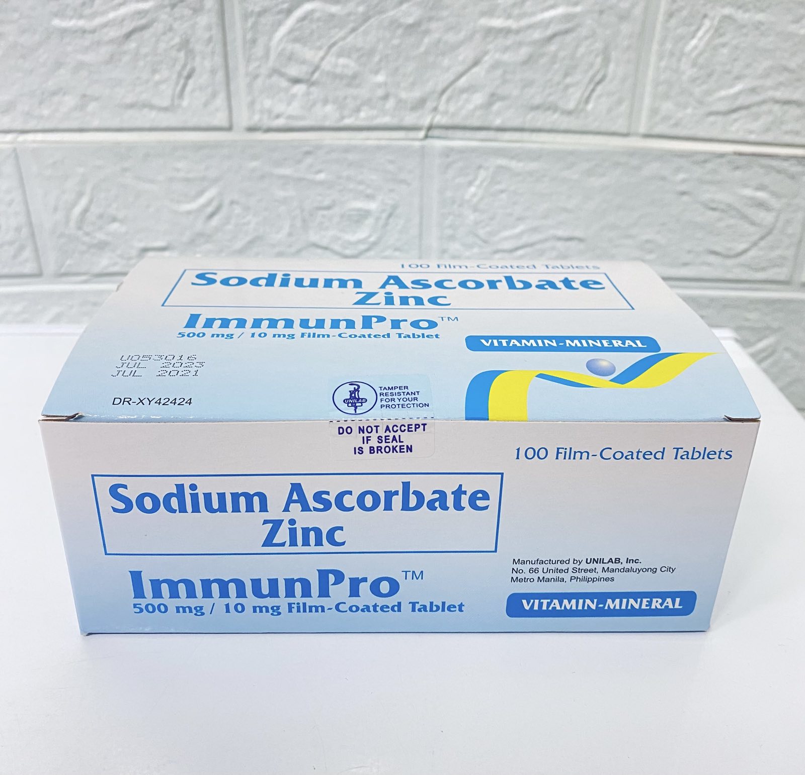 Immunpro Sodium Ascorbate W Zinc 50 Tablets Box Of 100s Medic One