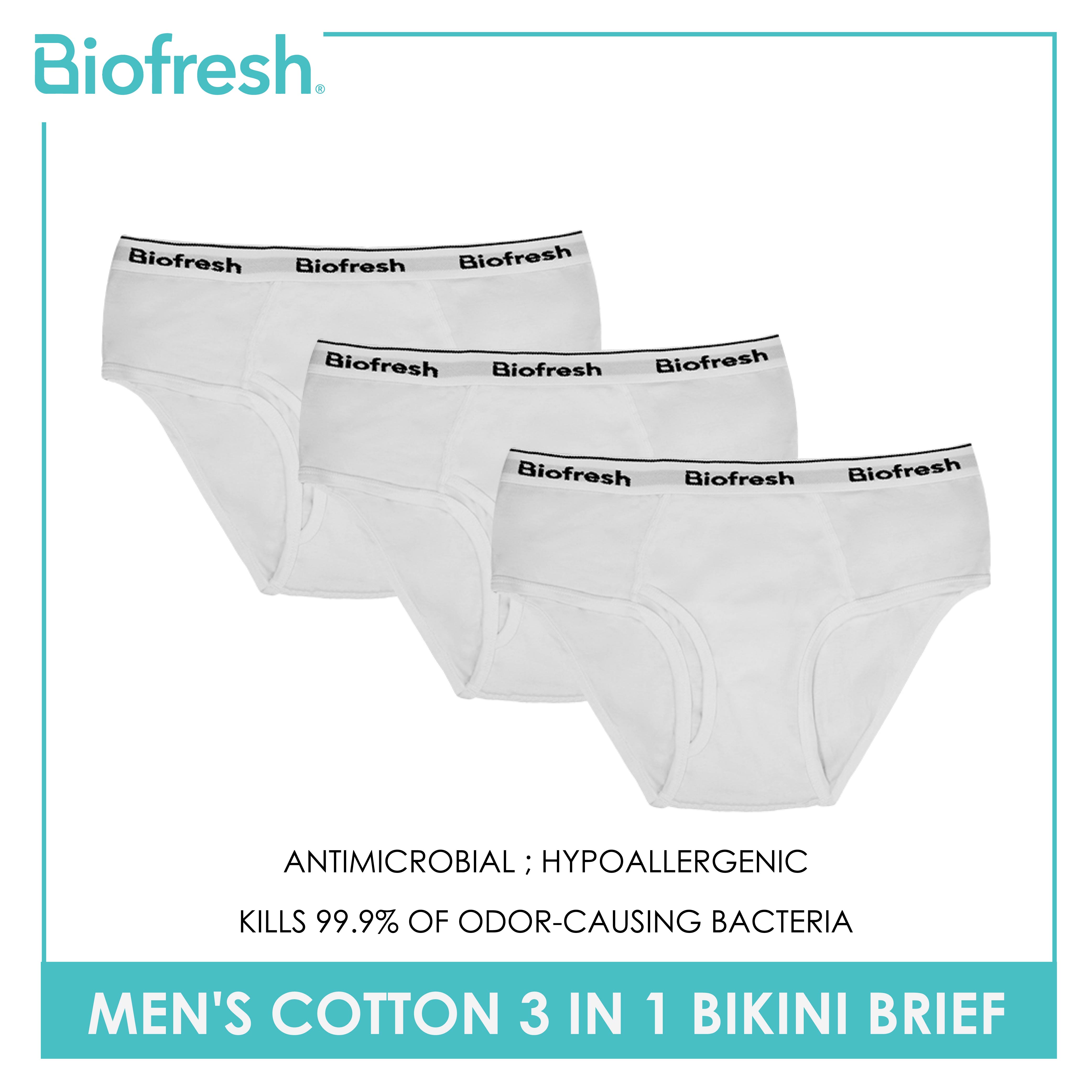 Biofresh Men S Antimicrobial Cotton Bikini Brief Pieces In A Pack