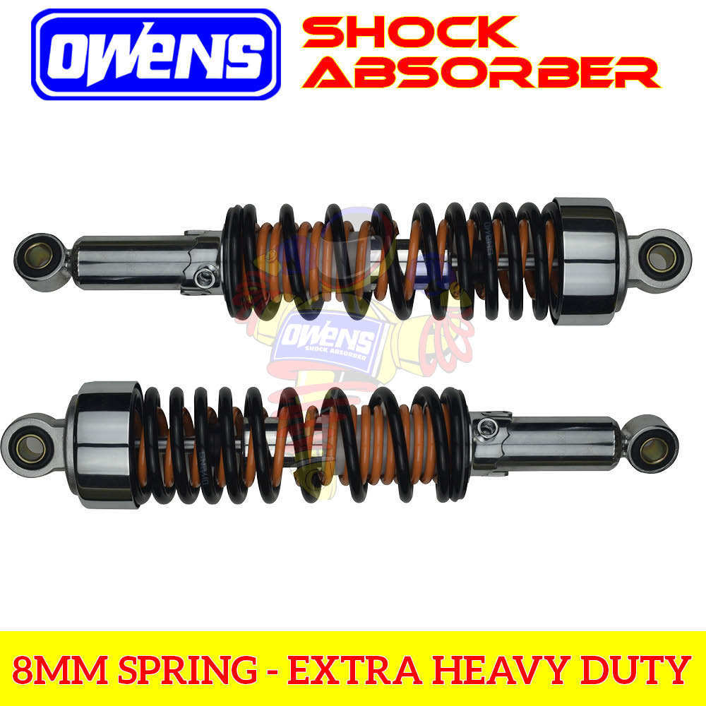 Owens Universal Extra Heavy Duty Mm Double Spring Motorcycle Shock