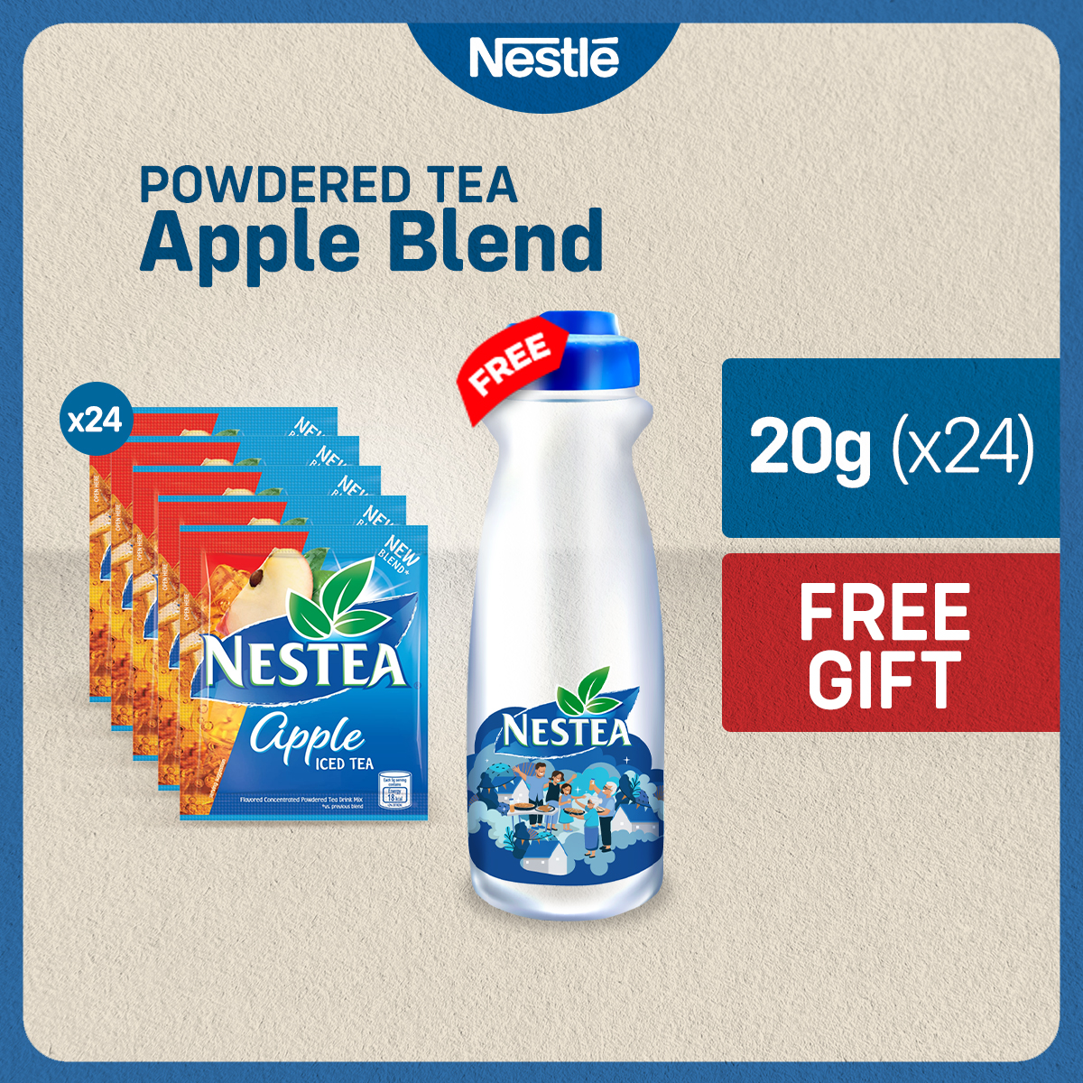 Nestea Apple Blend Iced Tea G Pack Of With Free Pitcher Lazada Ph