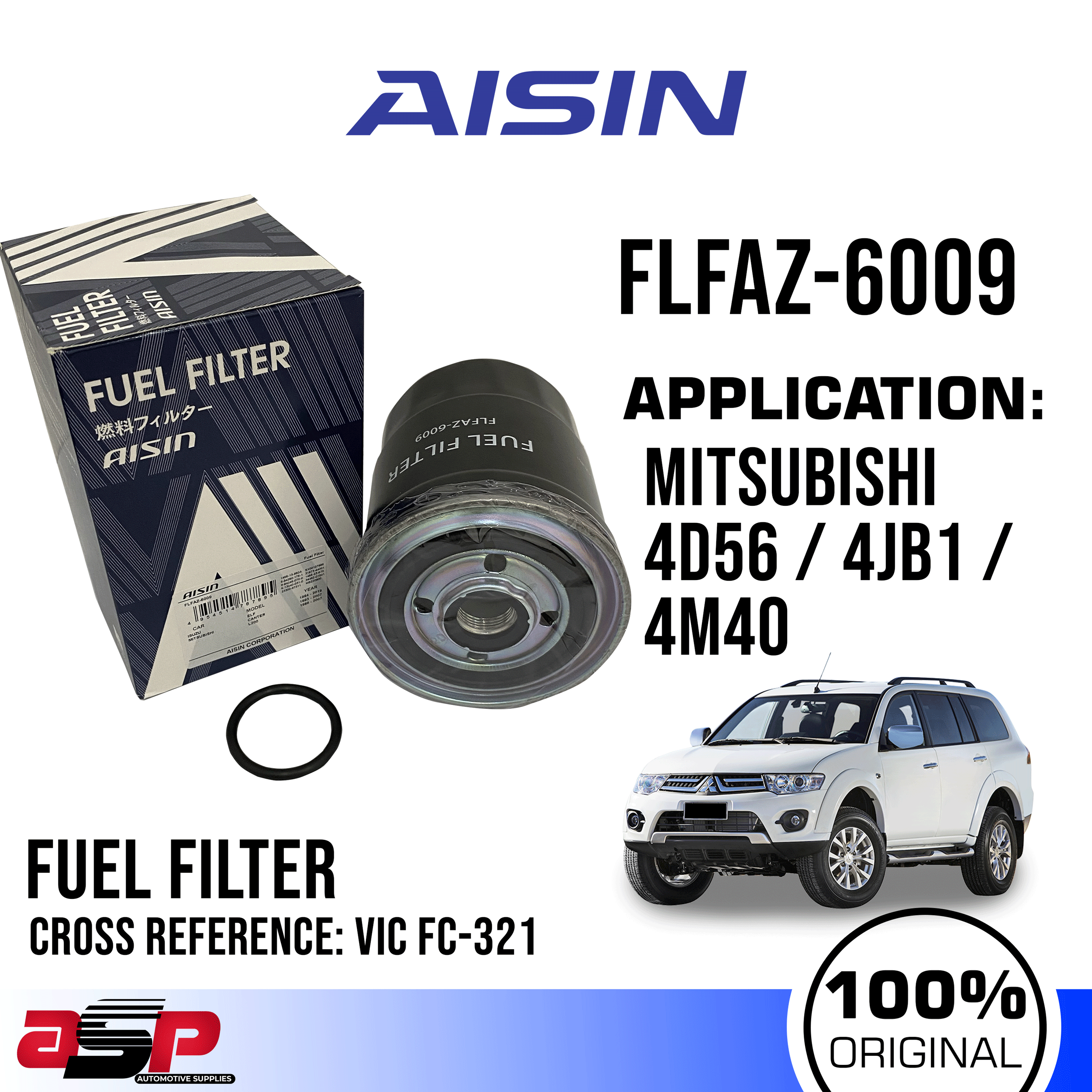 AISIN Fuel Filter For Mitsubishi L200 L300 Adventure Strada Pajero