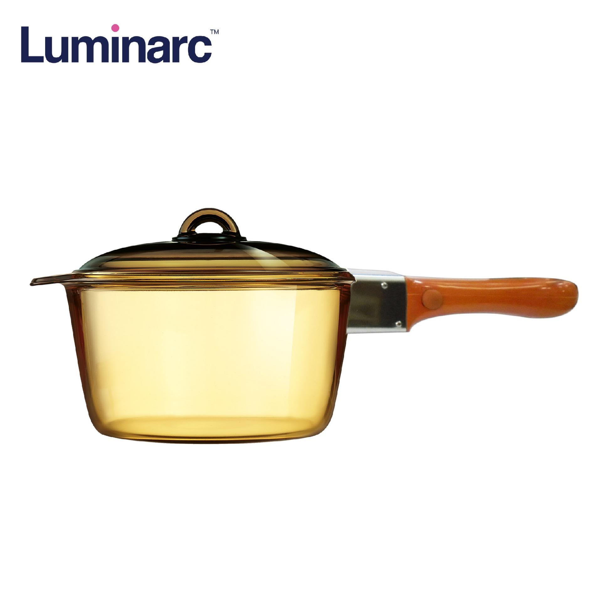 Luminarc Vitro 1L Amber Sauce Pan Can Use Direct To Fire Gas Or Stove